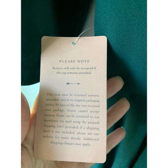 NWT BHLDN Valdis Dark Green Midi Dress - Picture 6 of 9